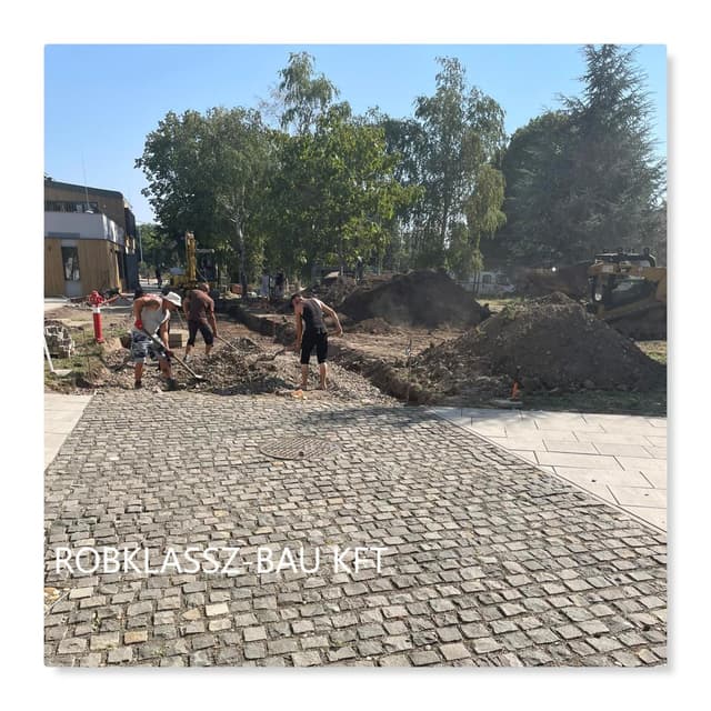 Kocsi Beálló Aszfaltozás, Térkövezés
